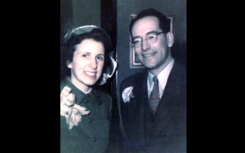 Kay and John Mauchly Marry | Jean's friend and fellow "computer" programmer married ENIAC co-inventor John Mauchly. Left: John Mauchly.  Right: Kay McNulty Mauchly. According to Jean, Kay's mother initially disliked John and didn't want Kay to marry him. (Courtesy of John and Kay's son Bill Mauchly)