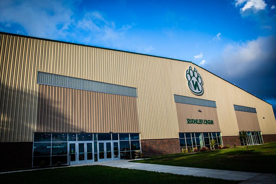 The Hughes Fieldhouse is reopen for community members to walk on the facility's indoor track. (Photo by Todd Weddle/Northwest Missouri State University)