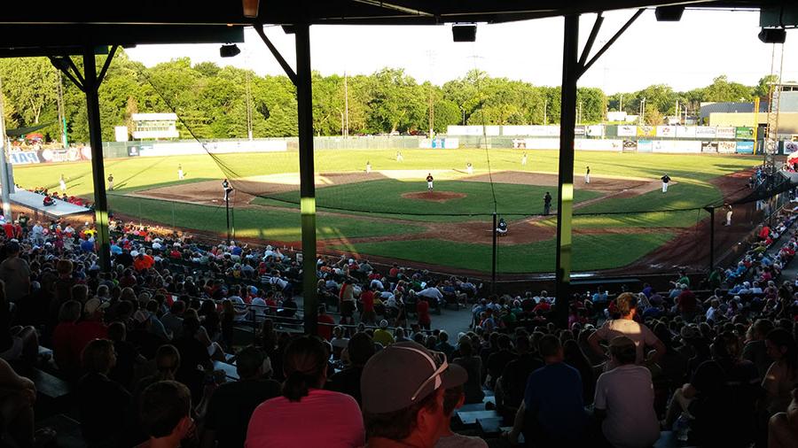 Northwest employees, students, alumni and friends annually fill the historic Phil Welch Stadium in St. Joseph for Northwest Night at the St. Joseph Mustangs. (Northwest Missouri State University photo)