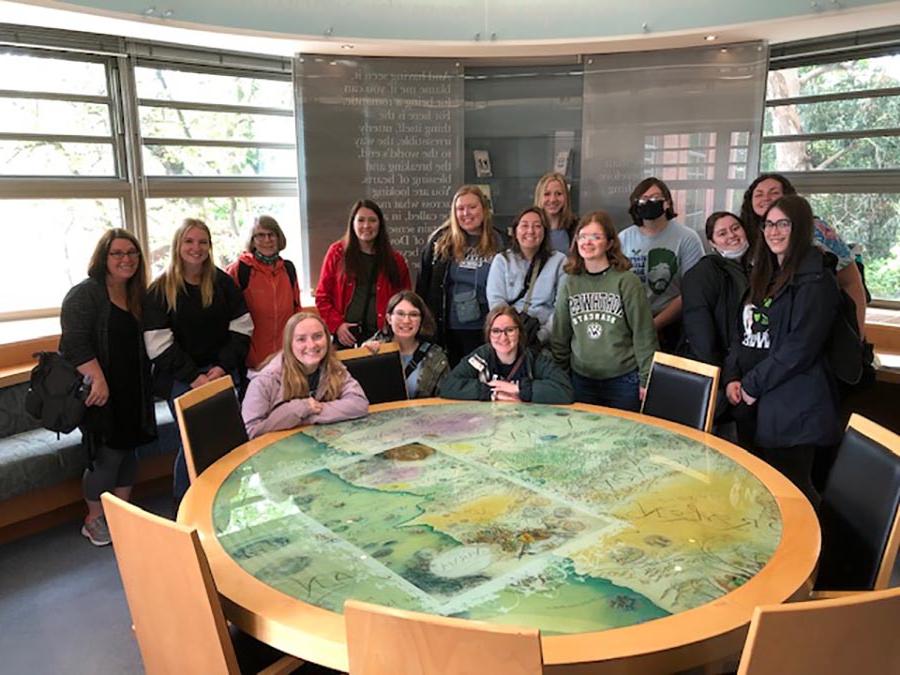 Northwest students and faculty spent time at the C.S. Lewis Reading Room at Queen's University while studying abroad in Ireland. (Submitted photos) 