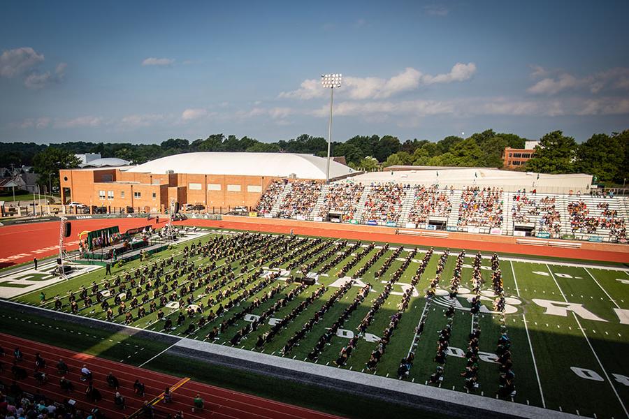 Northwest last offered a commencement ceremony at Bearcat Stadium for spring and summer graduates in 2020. (Photo by Todd Weddle/Northwest Missouri State University)