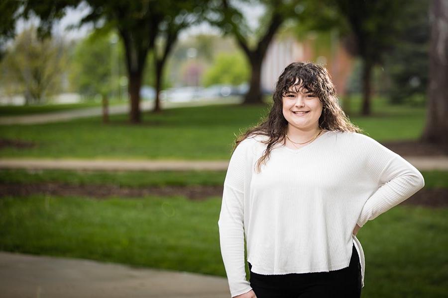 Maddie Arn graduated from Northwest this spring and is pursuing a career in counseling. (Photo by Lauren Adams/Northwest Missouri State University